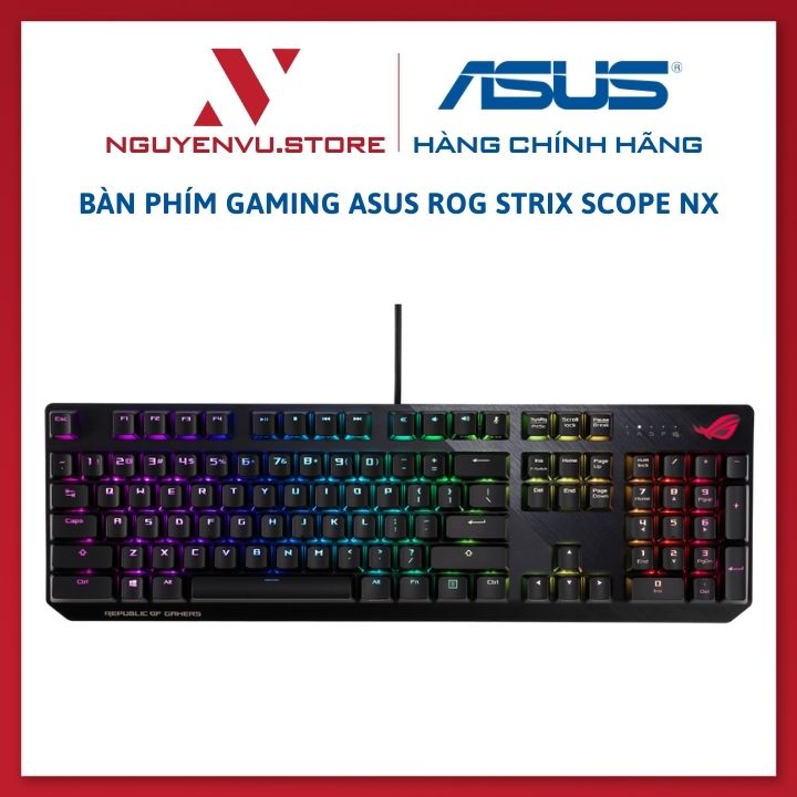 Bàn phím cơ Gaming Asus ROG Strix Scope NX - Hàng Chính Hãng