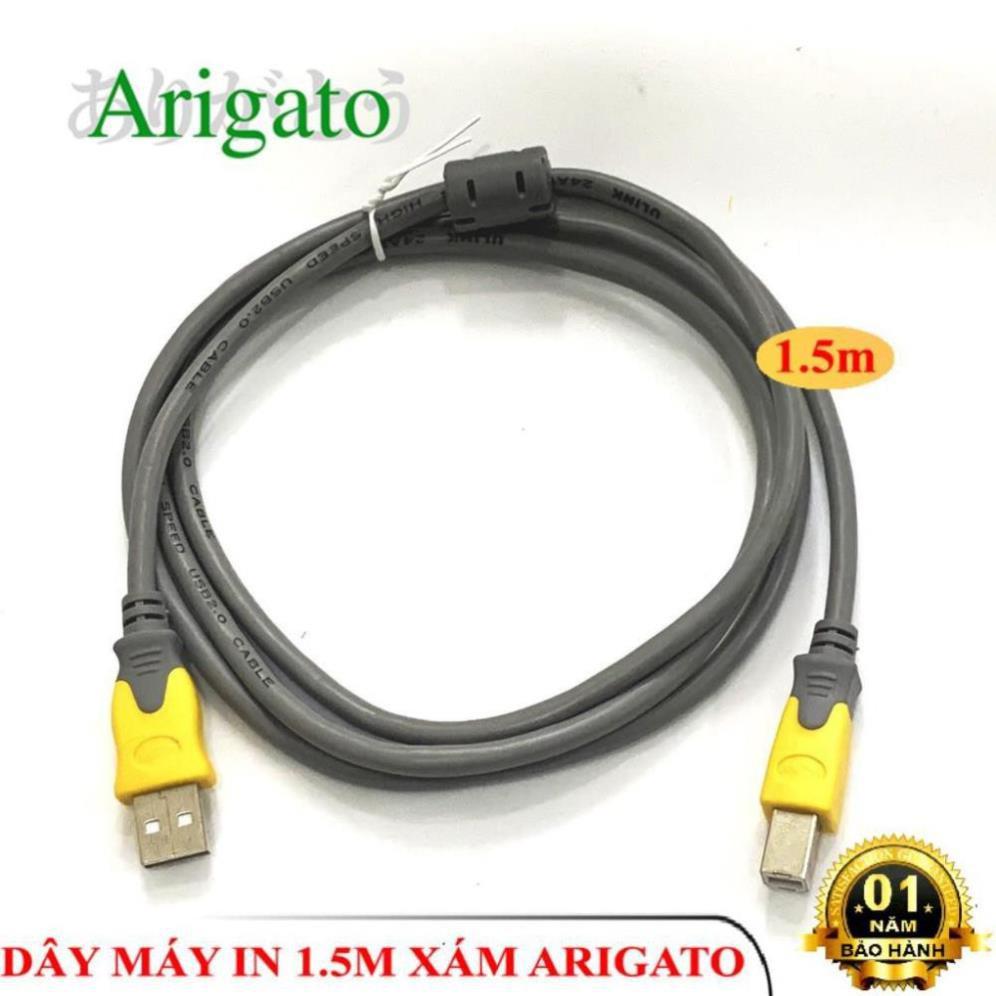 Dây cáp máy in Arigatoo 1,5m 3m 5m 10m hàng chuẩn có chống nhiễu hai đầu