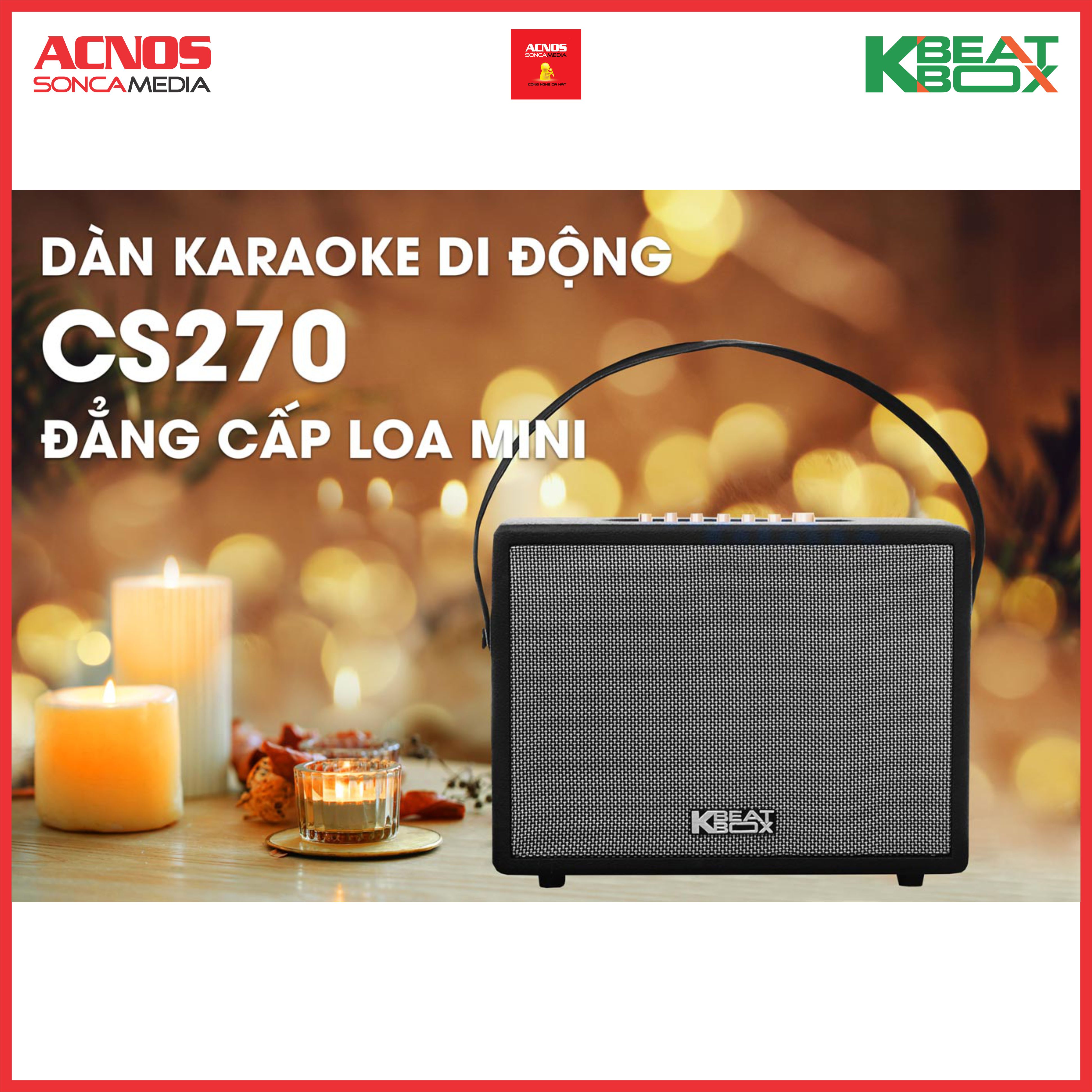 Dàn âm thanh di động xách tay mini ACNOS CS270