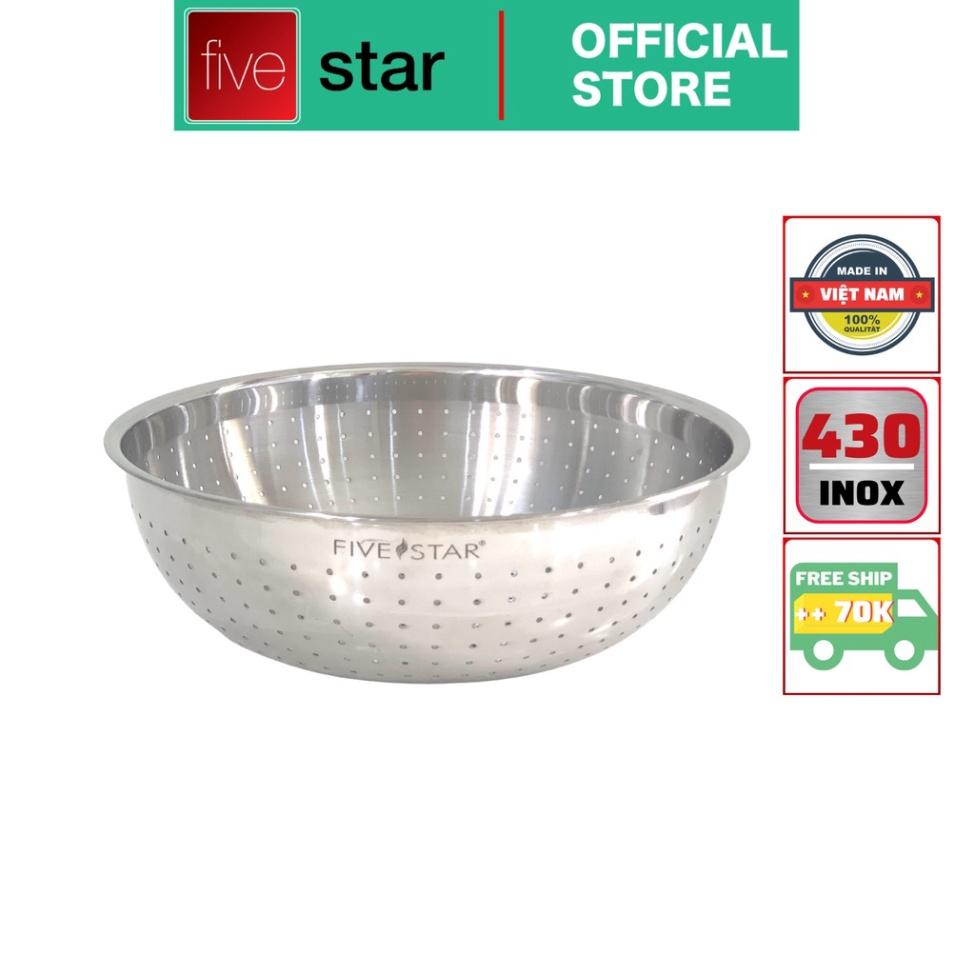 Thau Rổ lưới inox 430 cao cấp Fivestar 22cm / 26cm / 30cm / 32cm - Shop Bếp Xinh