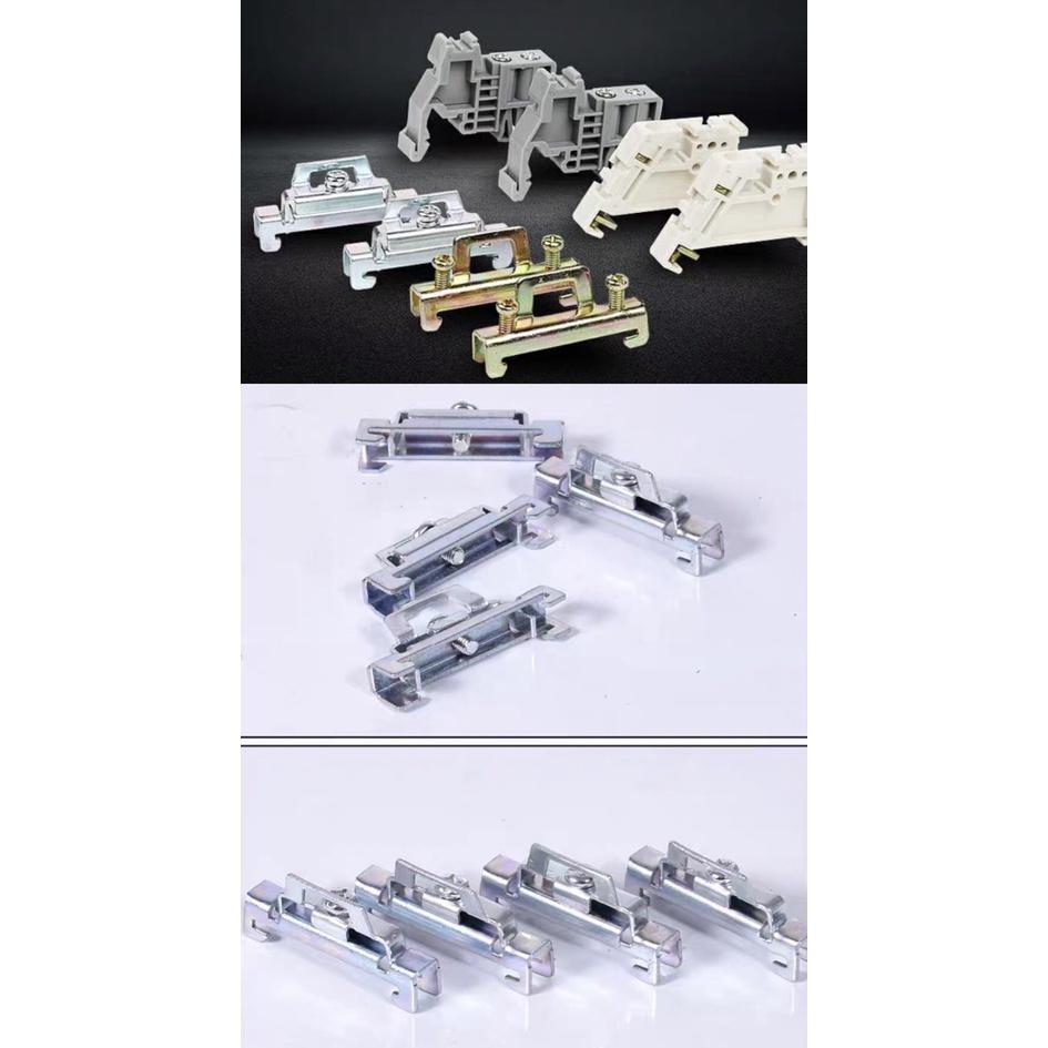 Khoá cầu đấu uk,miếng chặn hai đầu domino,chặn cầu đấu uk,chặn thanh ray dinrail,chặn cuối hàng kẹp có vít
