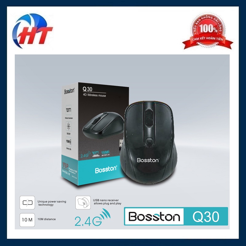 Chuột Không Dây Bosston Q30 - HT - HÀNG CHÍNH HÃNG