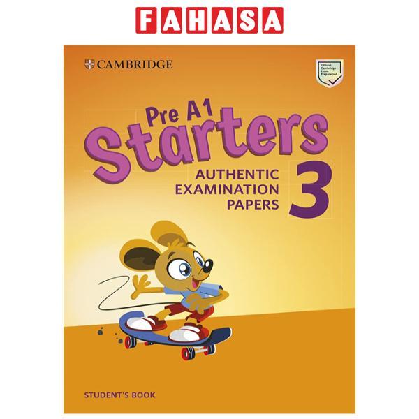 Cambridge English Pre A1 Starters 3 Student's Book: Authentic Examination Papers