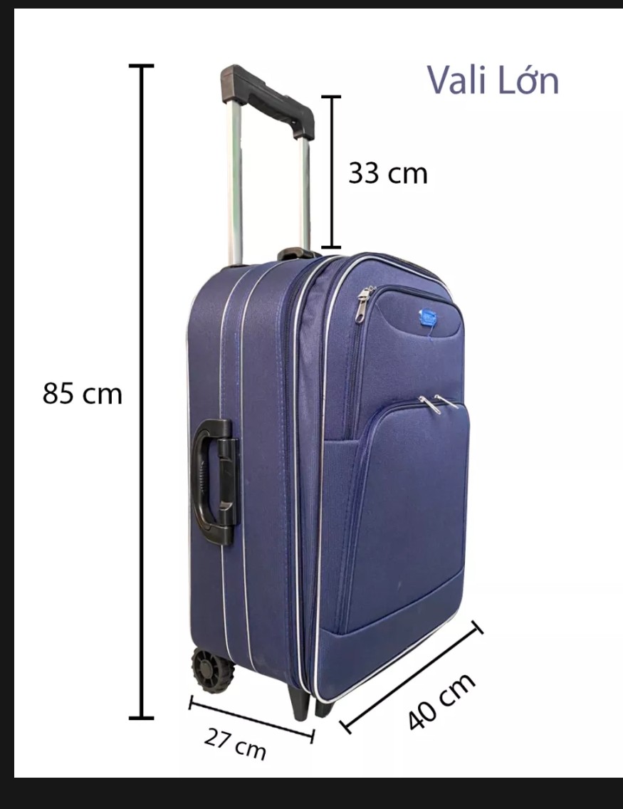 Vali Du Lịch Kéo Tay BI& TI xanh Nauy 20 và 24 Inch
