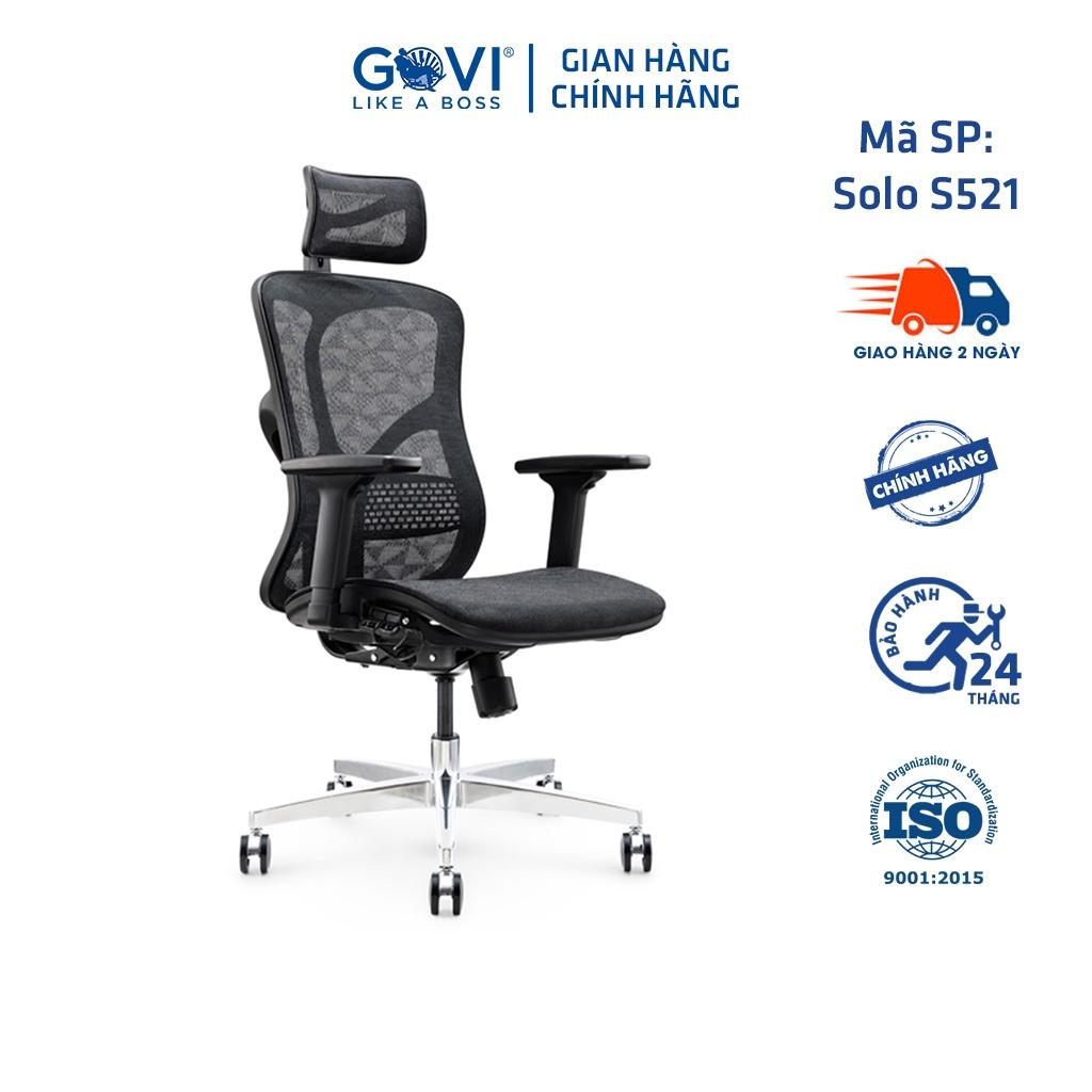 Ghế công thái học GOVI Ergonomic Solo S521 Thiết kế bảo vệ sức khỏe