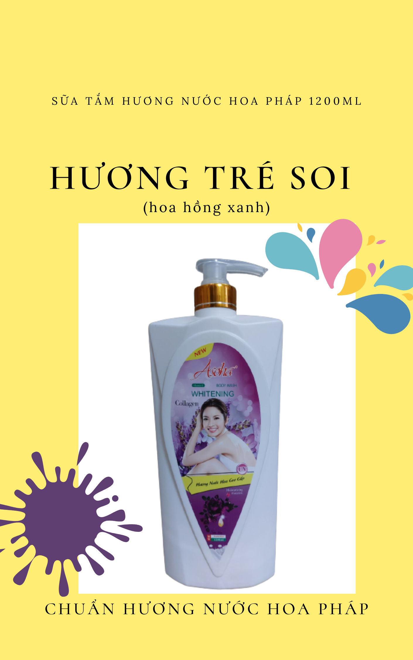 SỮA TẮM HƯƠNG NƯỚC HOA PHÁP 1200ML