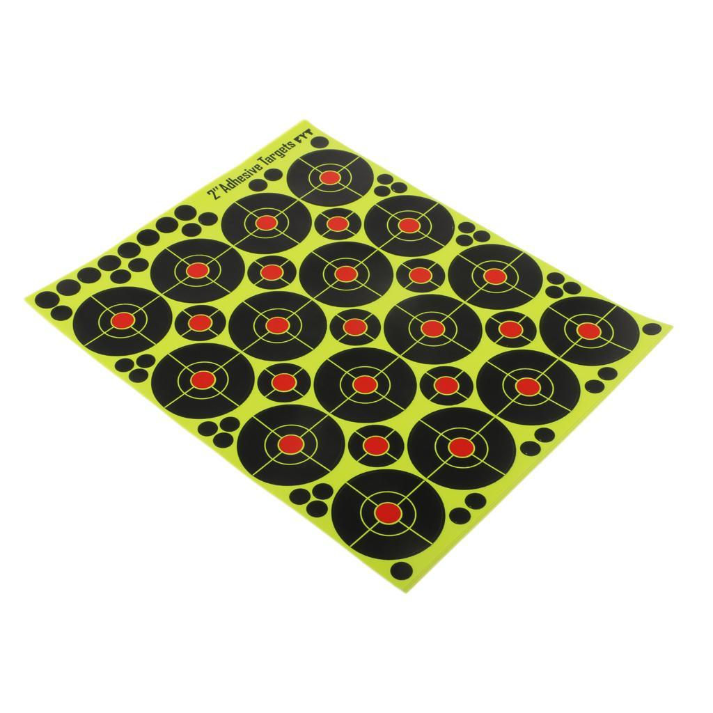 5x 160pcs Targets Reactive Splatter Dia. 5cm Adhesive Paper Target