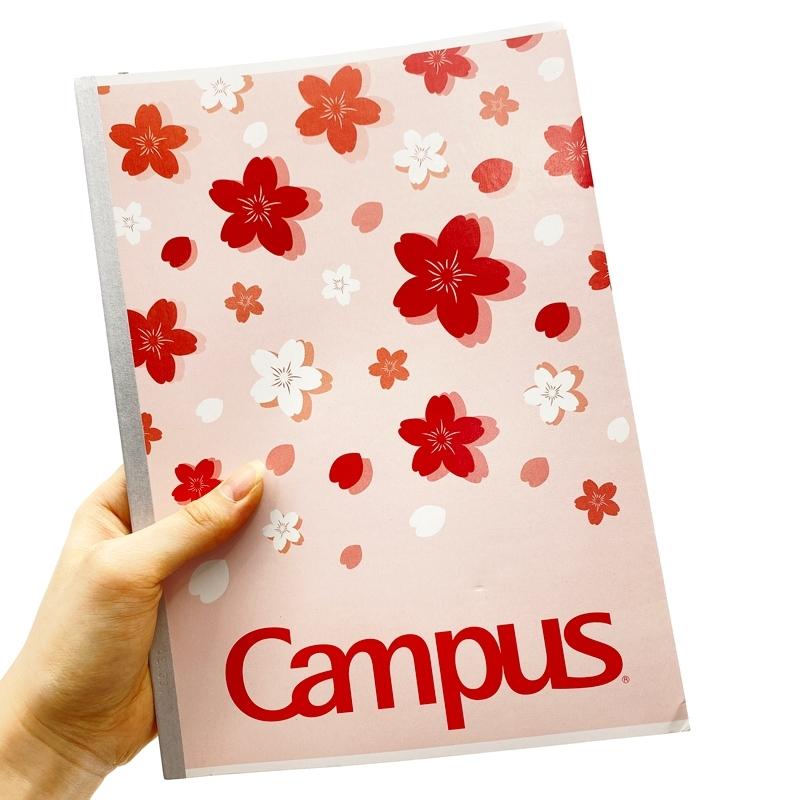 Combo 5 Tập Sakura B5 Kẻ Ngang Có Chấm 80 Trang ĐL 70g/m2 - Campus NB-BSKR80 (Mẫu Màu Giao Ngẫu Nhiên)