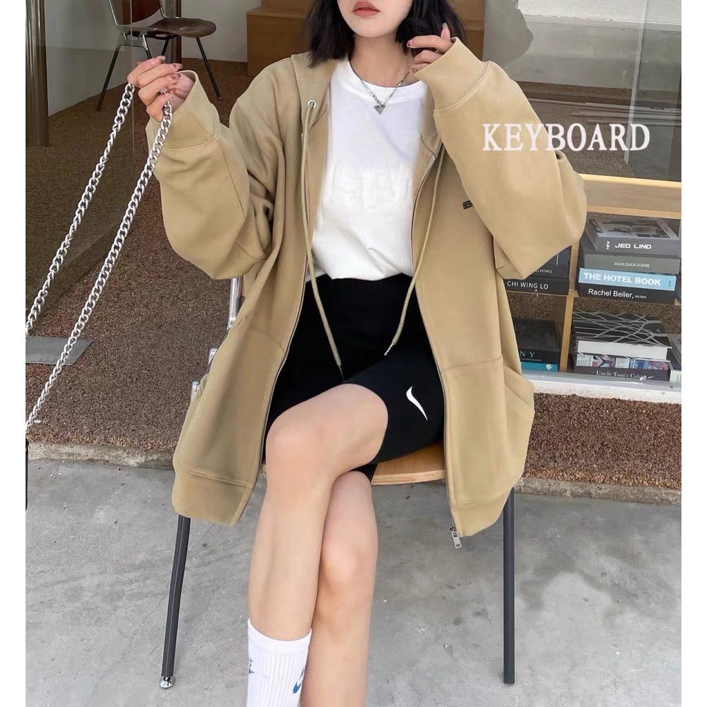 Áo khoác hoodie nỉ bông dây kéo in chữ MINIMAL form rộng unisex nam nữ Vuasivuare