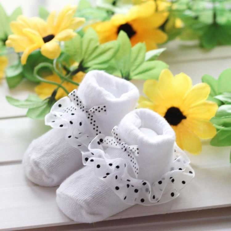 Tất Sơ Sinh Cho Cé từ 0-12 Tháng Tuổi, Chất Cotton Xin Xắn, An Toàn Tuyệt Đối Với Làn Da Của Bé