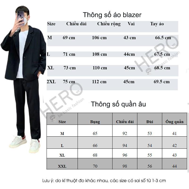 Set Blazer Nam, Áo Blazer Kèm Quần Âu Nam phong cách Hàn Quốc TILAA FASHION SBD001