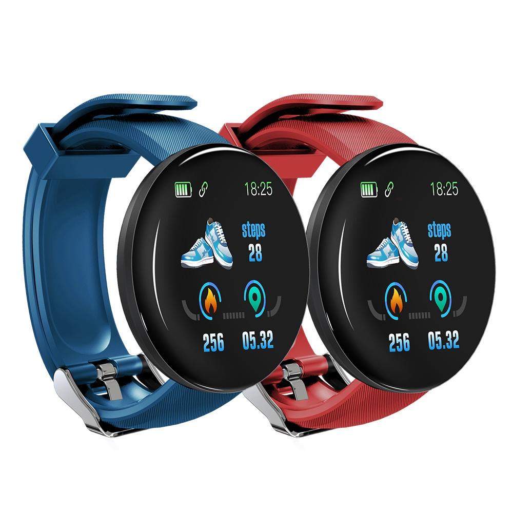 D18S Đồng Hồ Thông Minh Vòng Huyết Áp Đo Nhịp Tim Theo Dõi Sức Khỏe Đồng Hồ Thông Minh SmartWatch Android IOS Thời Trang Điện Tử Đồng Hồ ^ MK ^