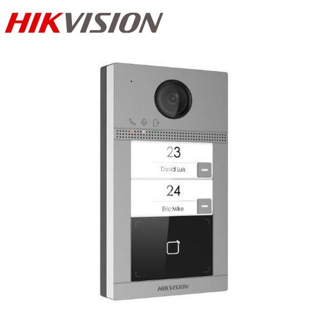 Nút bấm Wifi HIKVISION 2/4 cổng POE cho Vila thiết kế sang trọng, Hỗ trợ hồng ngoại độ phân giải Full HD.Mở bằng thẻ từ - Hàng Chính Hãng