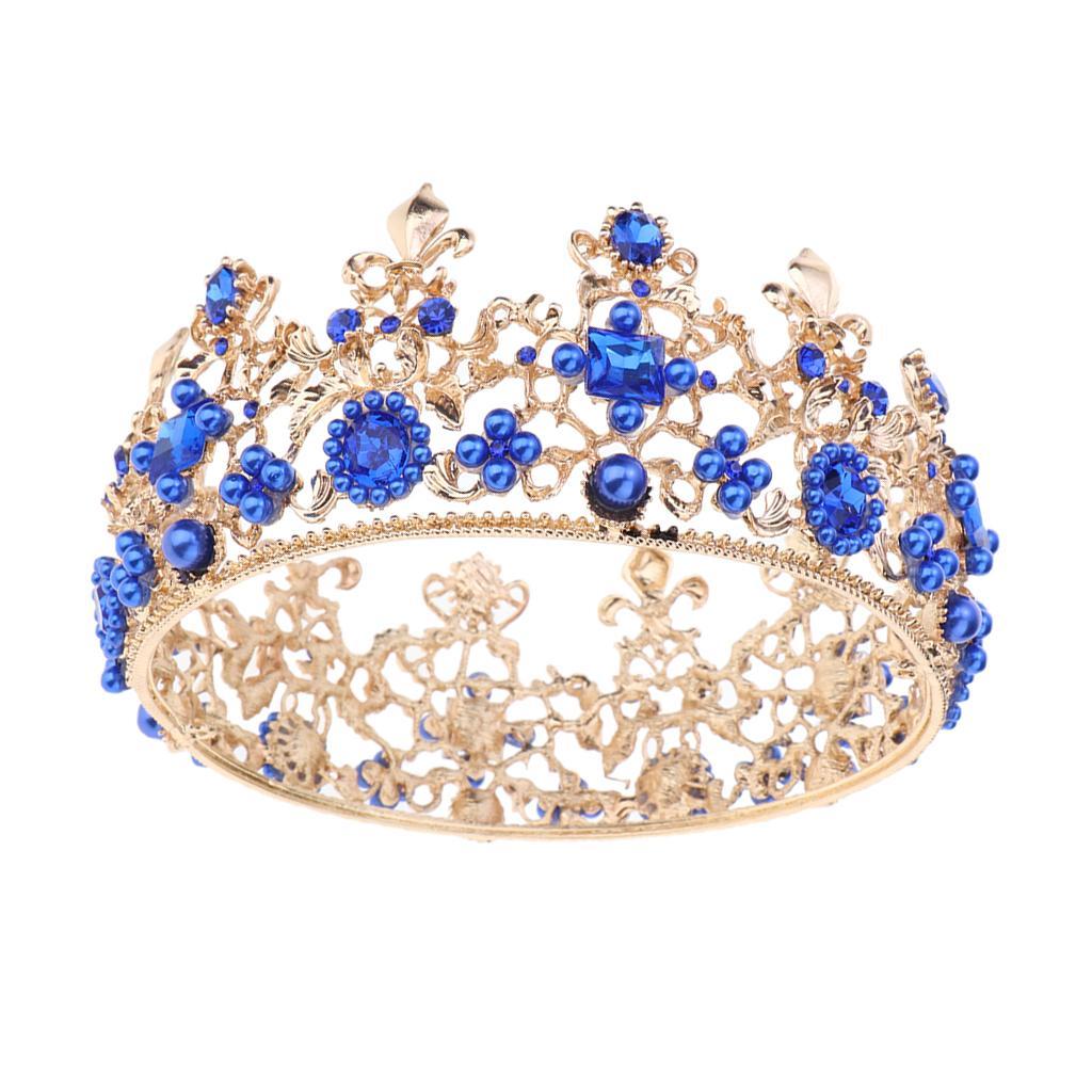 Wedding Rhinestones Tiara Queen Princess Crown Bridal Hairpieces Hairdress