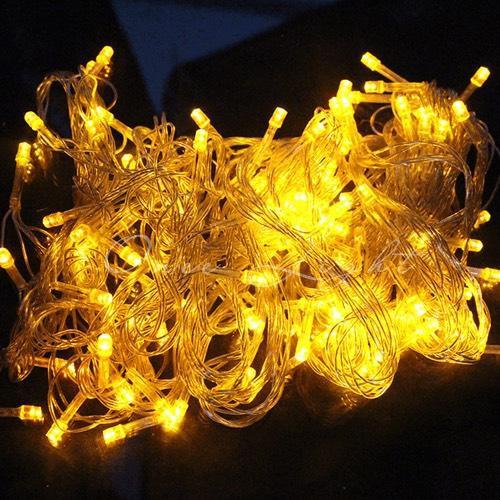 Dây Đèn Led Chớp Màu Vàng Bóng Tiêu Dài 5m