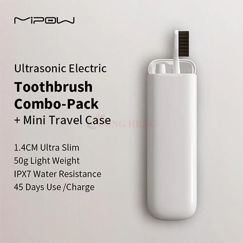 Bàn chải điện Mipow Dual Electric and Manual Toothbrush CI-900-T1 - Hàng chính hãng