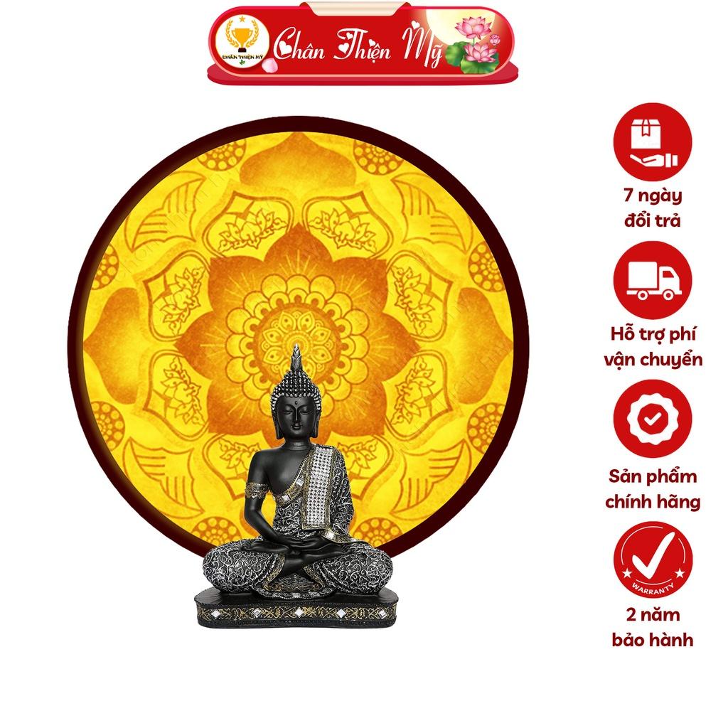 Đèn Thờ Hào Quang Phật Tranh Trúc Chỉ Tròn, Trang Trí Bàn Thờ, Hào Quang Trúc Chỉ Mandala TC-HQ-74