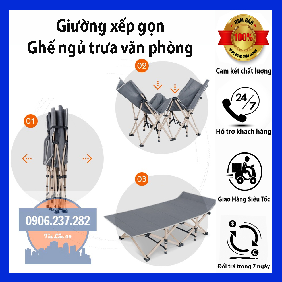 Giường xếp văn phòng ngủ trưa gấp gọn 67x180cm - giường ngủ trưa văn phòng gấp gọn