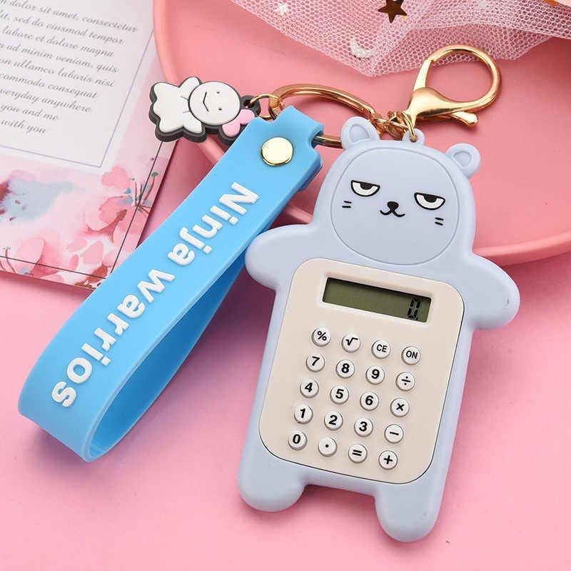 Móc khóa máy tính mini cute Chống nước nhẹ - Máy Tính Mini Gấu Bỏ Túi Dễ Thương