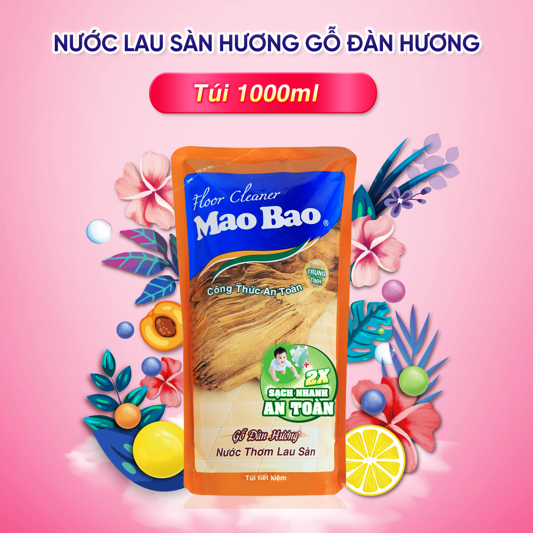 Nước Lau Sàn Gỗ Đàn Hương Mao Bao 1L