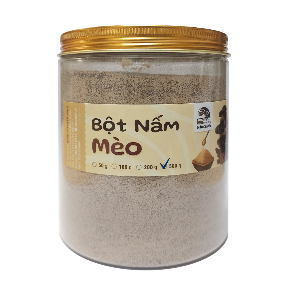 Bột Nấm Mèo/Mộc Nhĩ - Tạo Vị Giòn Dai - Nông Trại Nấm Xanh