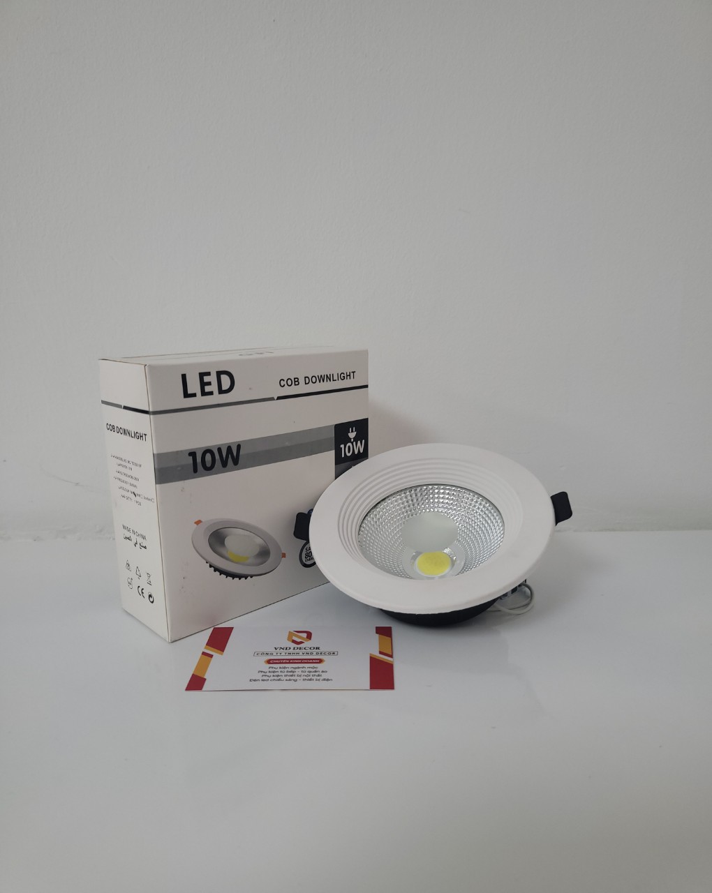 ĐÈN LED ÂM TRẦN DOWNLIGHT COB 10W, ĐÈN LED ÂM TRẦN 10W, ÁNH SÁNG TRẮNG 6500K CHIẾU SÁNG NHÀ PHỐ, CĂN HỘ, SHOP, SHOWROOM