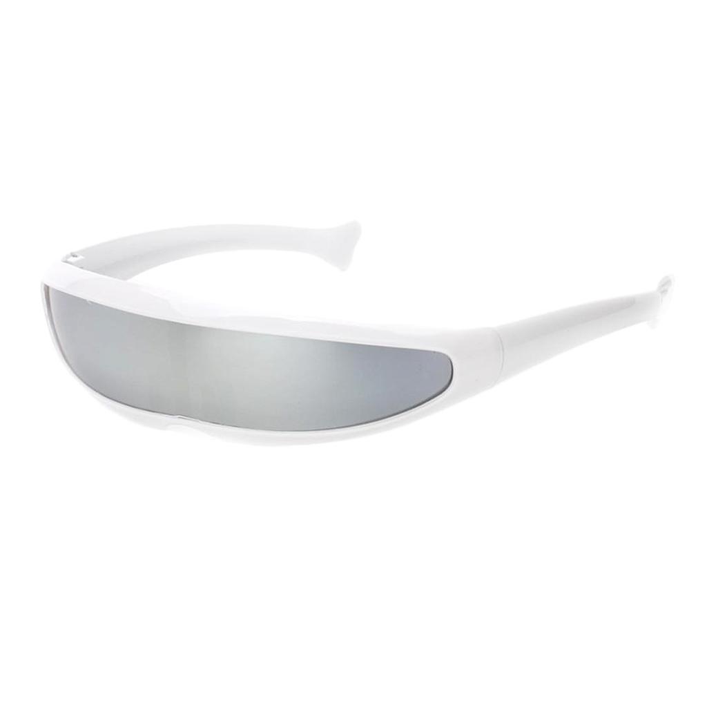 Hình ảnh 3pcs Futuristic Sunglasses Narrow Monoblock Alien Glasses Adults Kids
