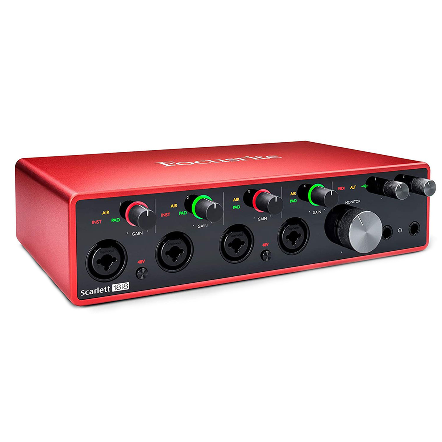 Hình ảnh [Tặng Cable] Focusrite Scarlett 18i8 Gen 3 Sound Card Âm Thanh - Focus USB Audio Interface SoundCard 3rd - Gen3 Hàng Chính Hãng