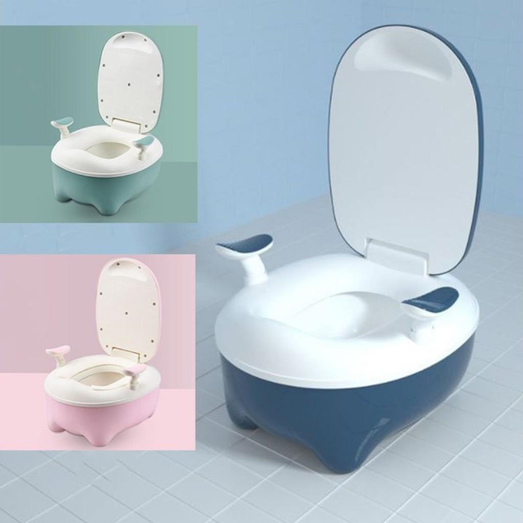 Bô ghế vệ sinh hình chim cánh cụt, Ghế toilet cho bé { Tiện dụng, dễ sử dụng}