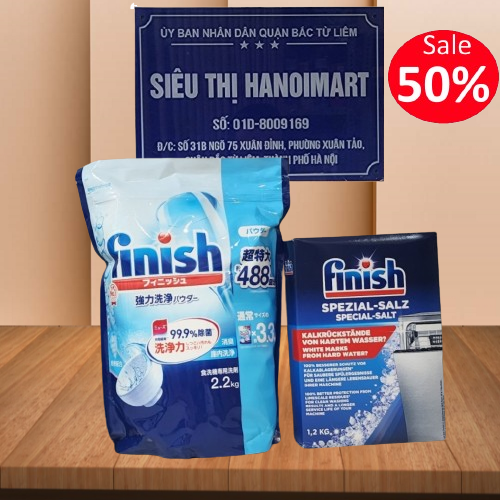 bột rửa chén Finish hộp 2,5kg