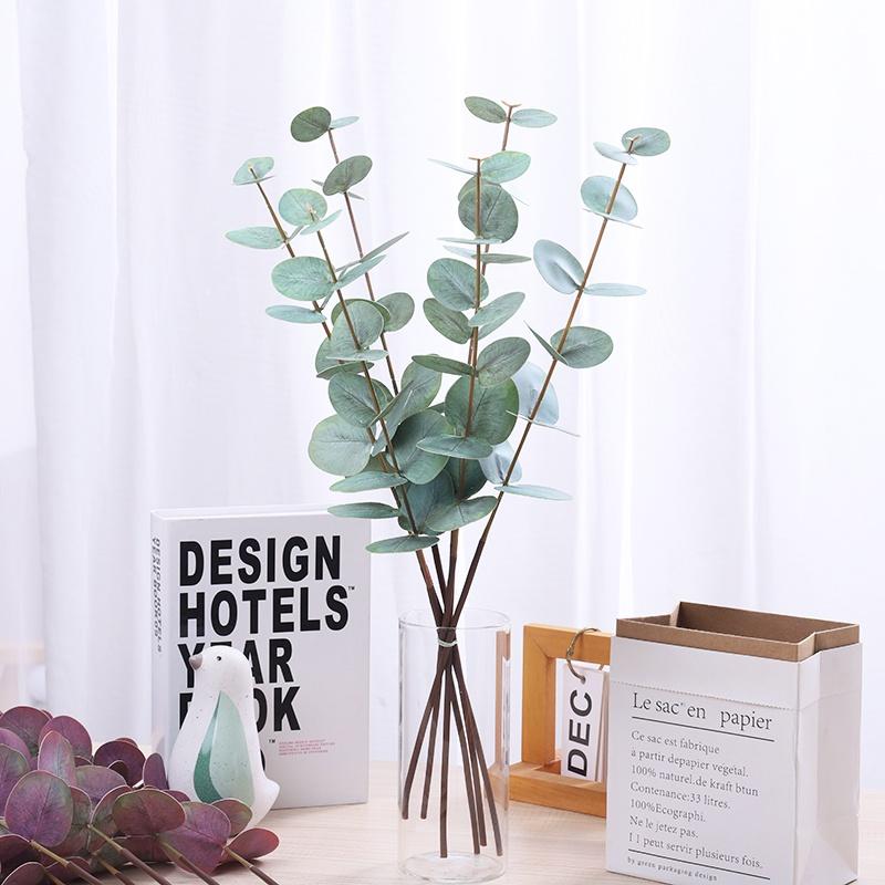 Chậu Cây Bạch Đàn Giả Kiểu Bắc Âu Đơn Giản Dùng Trang Trí