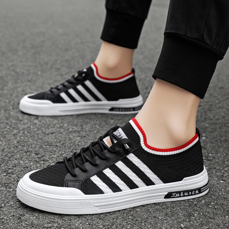 Giày nam, giày sneaker nam vải sợi thể thao thoáng khí 2 màu - NEW 2023