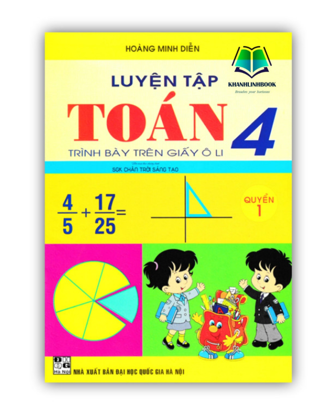 Sách - Luyện Tập Toán 4 Quyển 1- Trình Bày Trên Giấy Ô Li