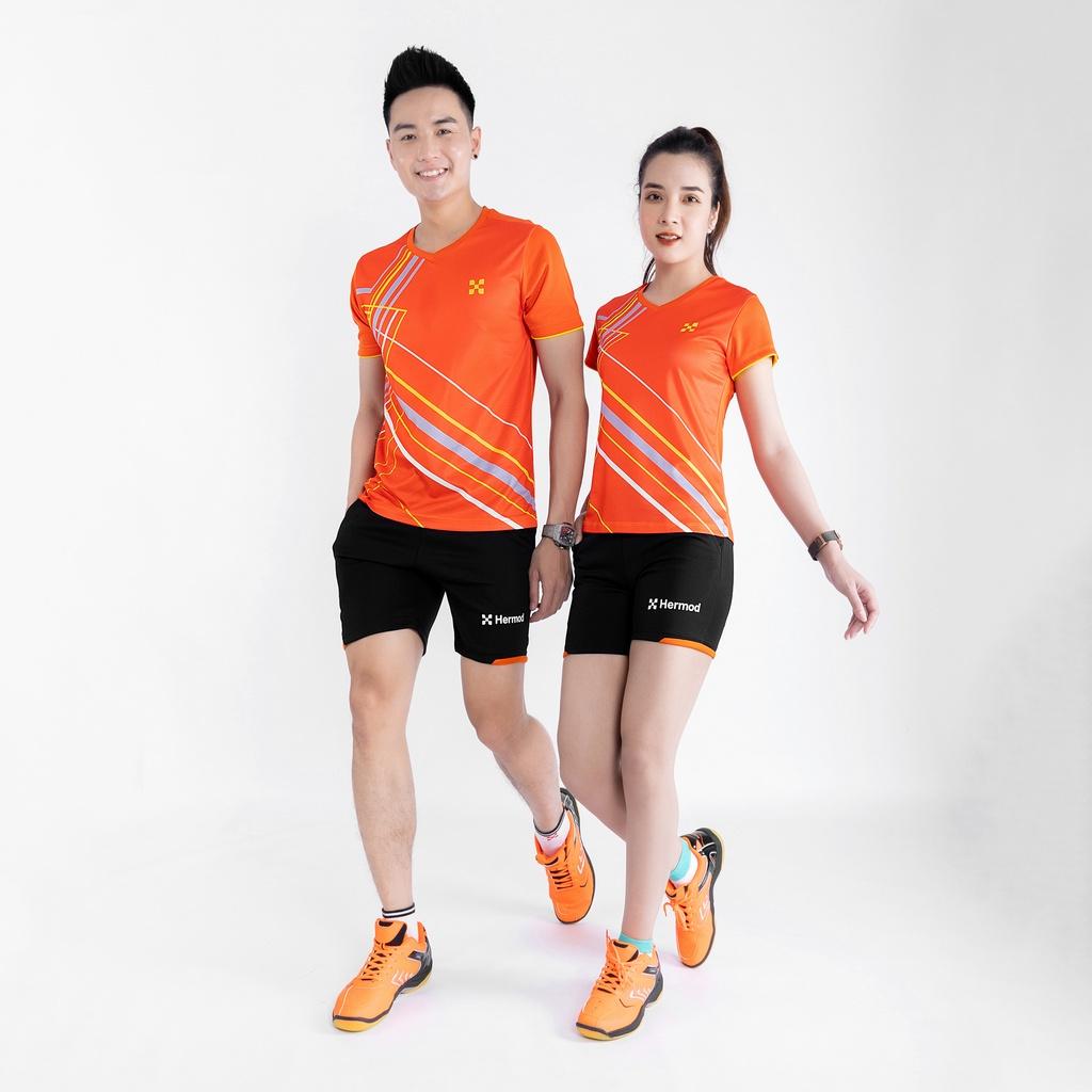 Bộ Đồ Thể Thao Nam HERMOD Tennis, Cầu Lông, Bóng Chuyền, Vải Co Dãn, Thoáng Mát, Thấm Hút B03CAM