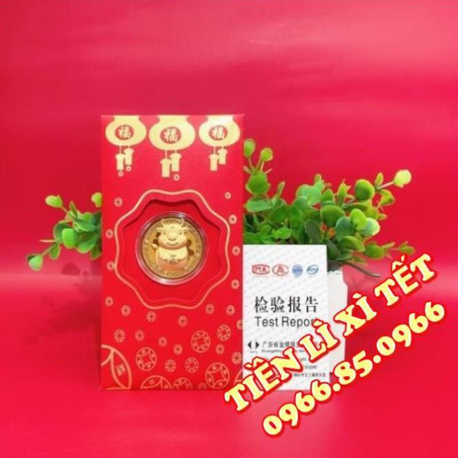 Bao Lì Xì Mạ Vàng Con Trâu 2021
