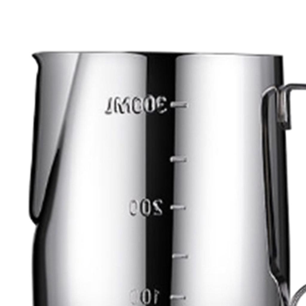 Stainless Steel Milk Pour Pot Frothing Jug Frother Coffee Cup Drink Mug