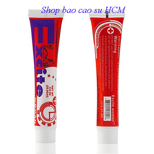 Gel bôi trơn tăng khoái cảm EXCITE WOMAN + Kèm bao cao su POWER MEN 3s