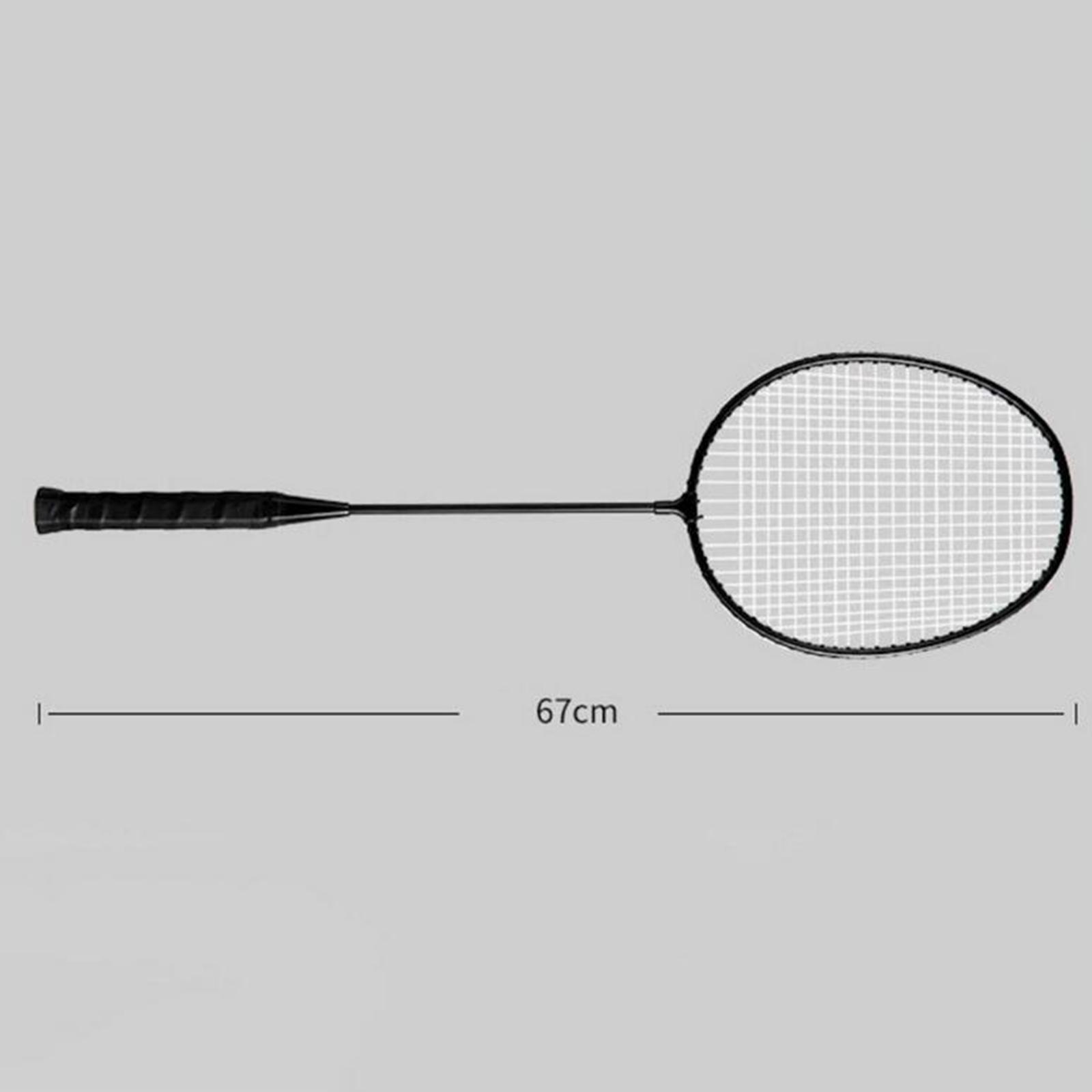 Badminton Rackets 2Pcs Badminton Equipment for Beach Indoor Outdoor Backyard