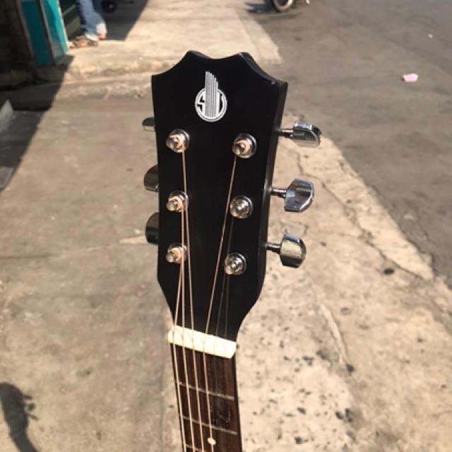 Guitar acoustic tập chơi SVA1 - có ty chống cong, tặng phụ kiện