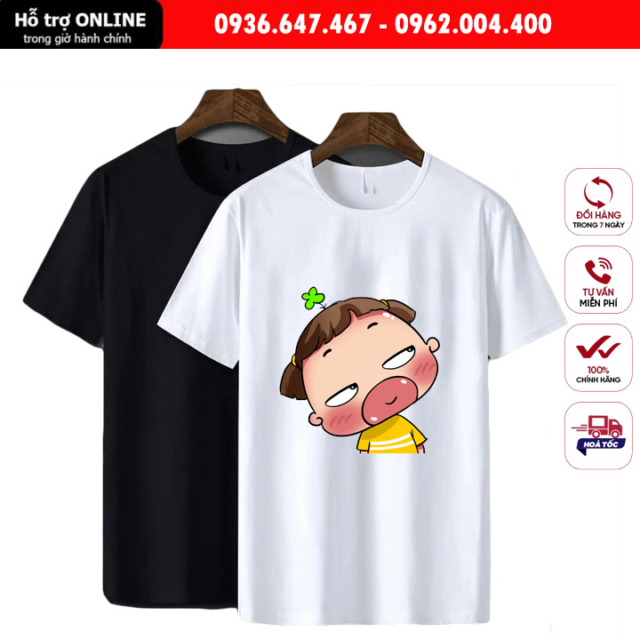 Áo Thun Unisex Nam Nữ Form Đẹp In Hình Quỳnh Aka - Chất Vải Cotton Đẹp Mịn Mát