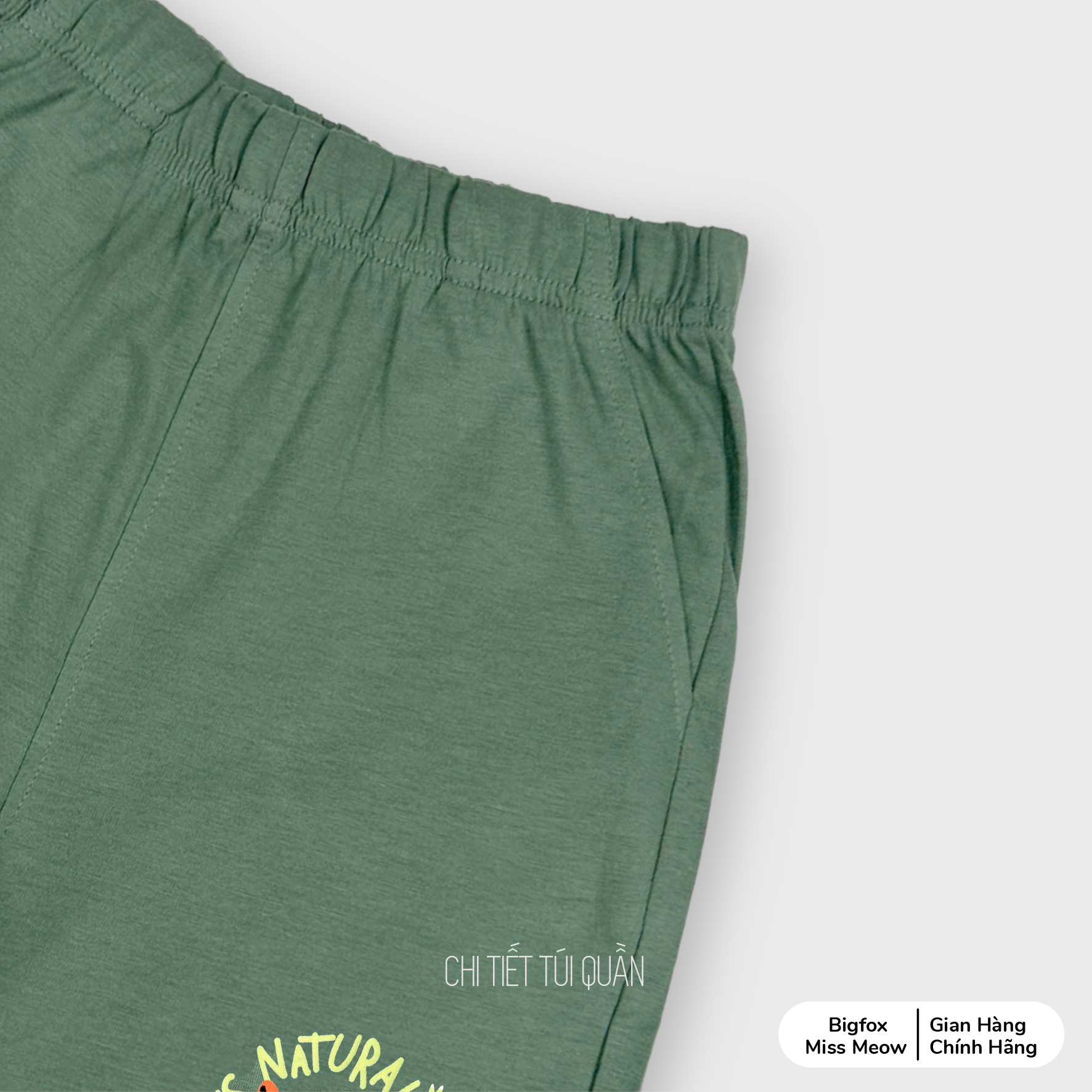 Quần sooc cho bé trai Bigfox Miss Meow shorts đùi chất cotton size đại 3,7,9,11 tuổi 30kg 40kg