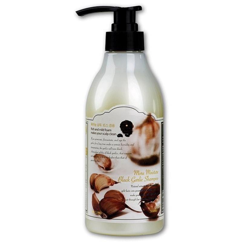 Dầu gội kiêm dầu xả tinh chất tỏi đen 3W CLINIC MORE MOISTURE BLACK GARLIC SHAMPOO