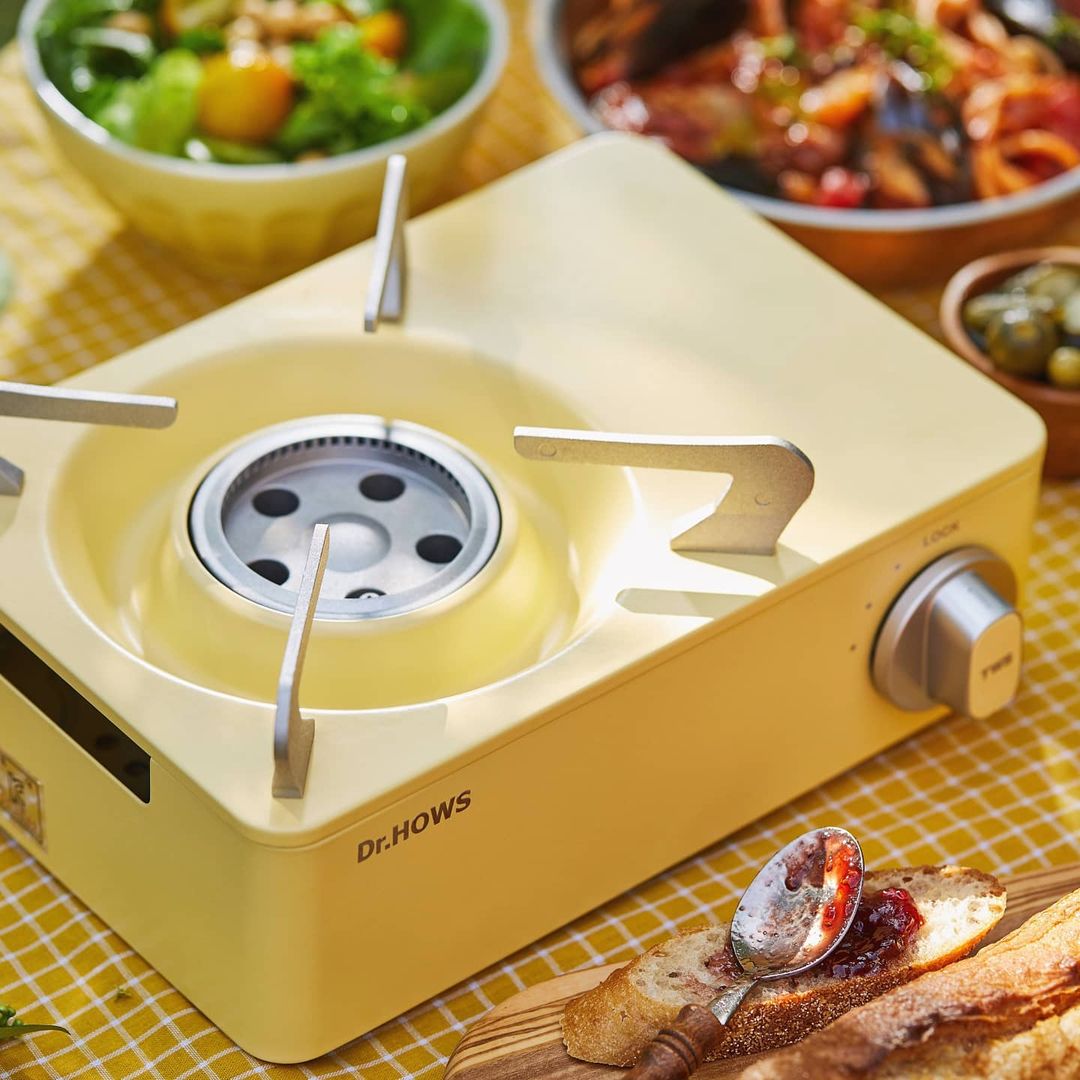 Bộ 02 món Bếp gas Twinkle Mini + Chảo nướng Dr.Hows BBQ Pallete