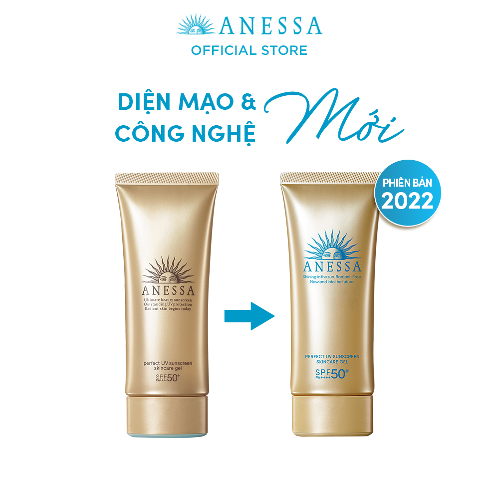 Bộ đôi Kem chống nắng dạng gel dưỡng ẩm bảo vệ hoàn hảo (Anessa Gold Gel 90g x2)