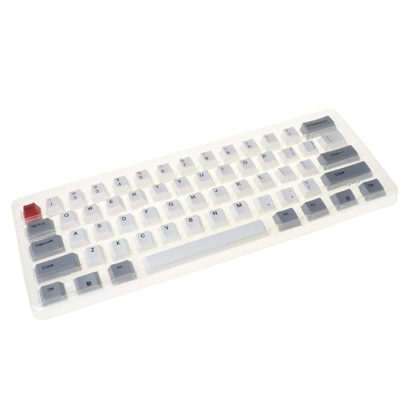 HSV 61 Keys Keyset Double Color PBT Thick Keycap for GK61 SK61 Mechanical Keyboard