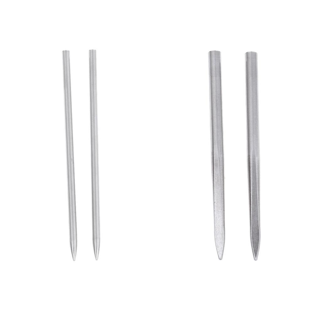 2pcs Stainless Steel Paracord Fid Lacing Stitching Needles Outdoor Sports Small Tools for Hiking Hunting Camping