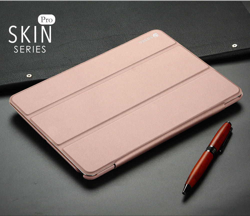 Bao da chính hãng Dux Ducis Skin Pro Series cho iPad 9.7 2018/ iPad 9.7 2017 - Vàng Hồng