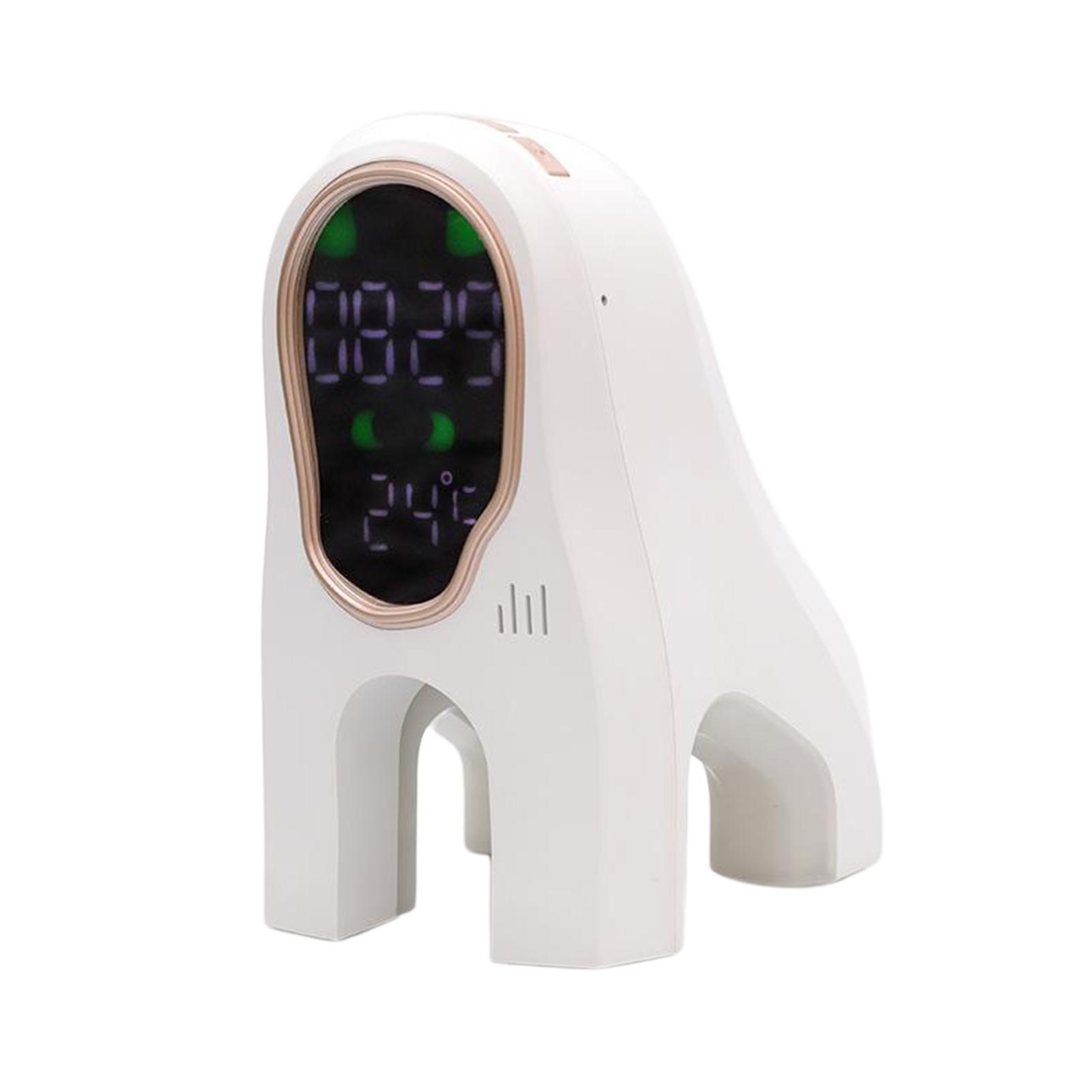 LED Digital Alarm Clock Snooze 12/24Hr Weekend Mode USB Nightlight White