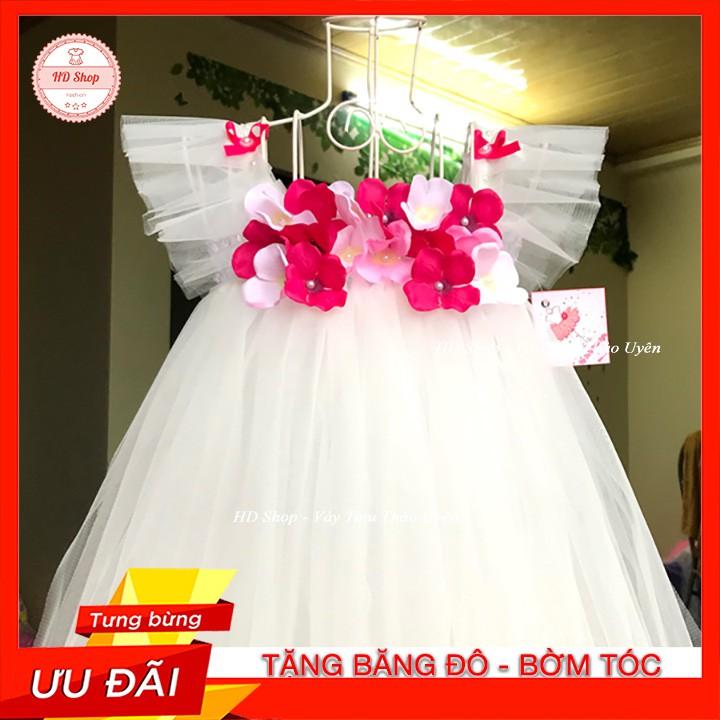 Váy trắng cho bé gái Váy công chúa cho bé gái sơ sinh đến 5 tuổi