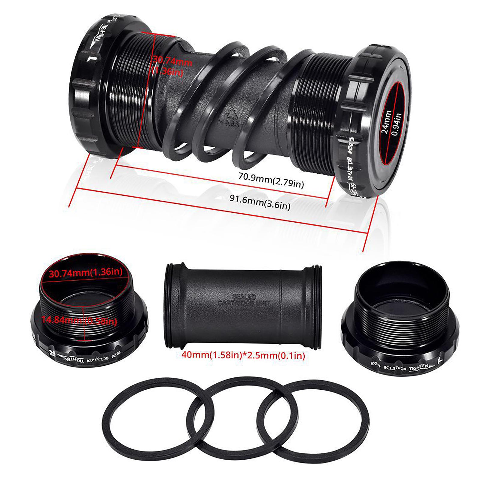 Bộ phụ kiện giò đạp leo núi SWTXO 170mm MTB với giá đỡ dưới cùng và chuỗi 30T/32T/34T/36T/38T